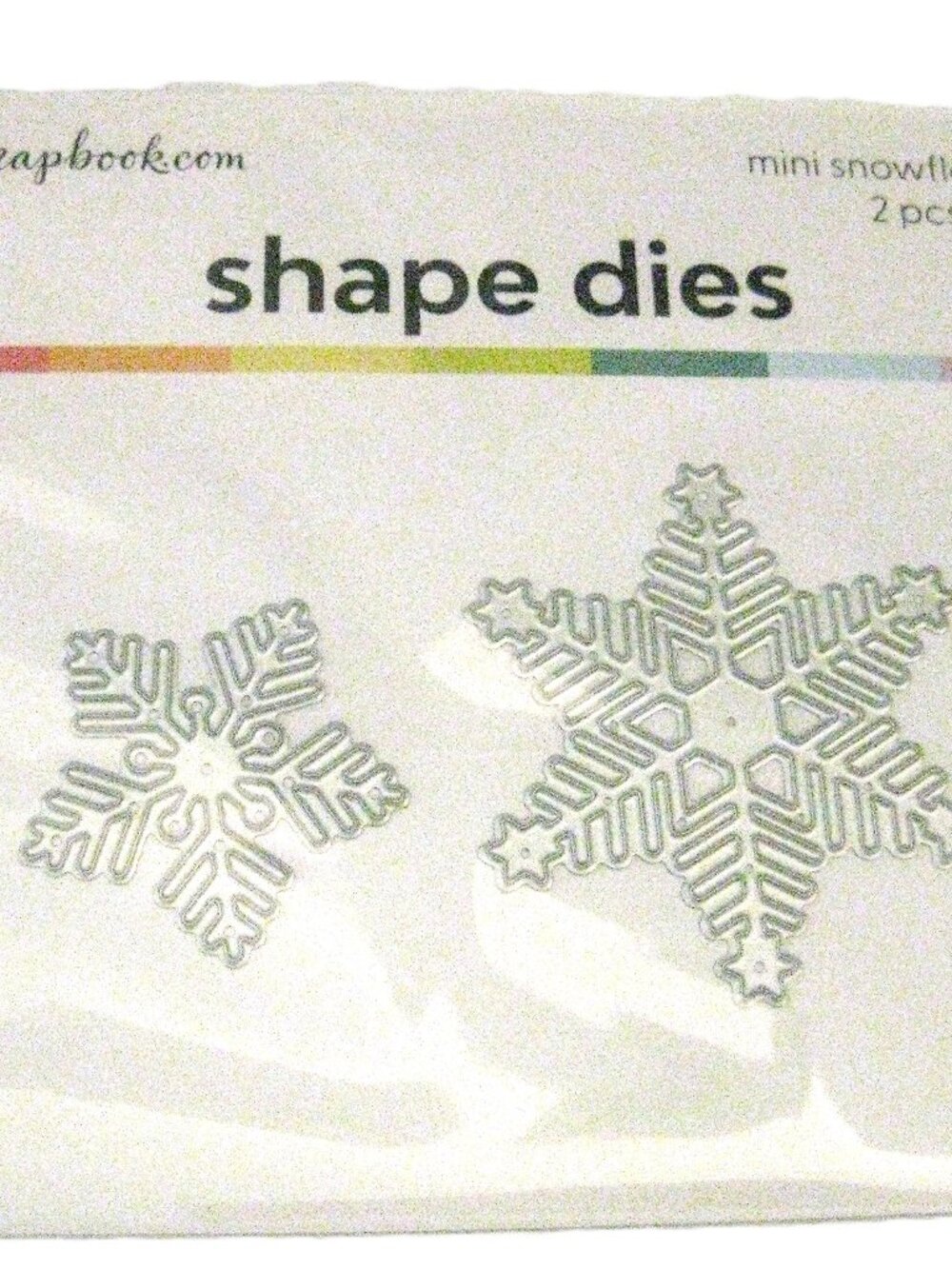 Scrapbook.com  Snowflake Dies   2pcs - New in Package!